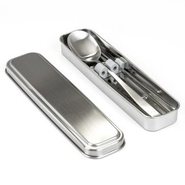 Stainlock All Stainless Steel Cutlery + Case Set / 스텐락 올스텐 스텐레스 수저+케이스세트 중