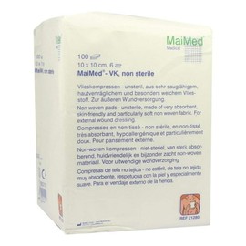 VLIESKOMPRESSEN Non-Sterile 10 x 10 cm 6-Ply Pack of 100
