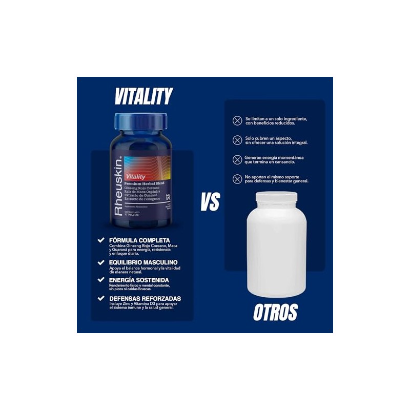 Vitality 3 Pack (Raíz de Maca + Ginseng Rojo Coreano