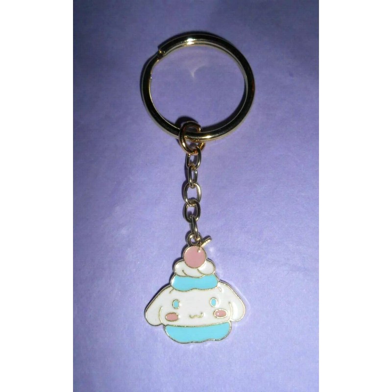Unbranded CINNAMOROLL CUPCAKE KEYCHAIN