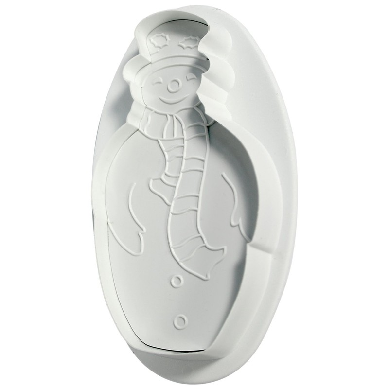 PME Snowman Plunger Cutters, Small/Medium Sizes, Set of 2, White