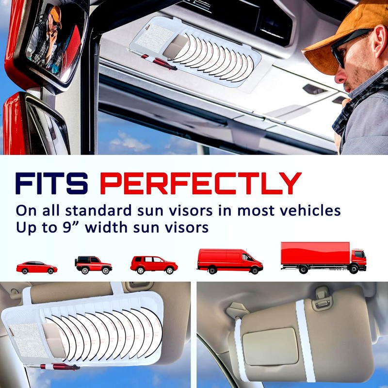 Fancy Mobility CD Case Holder for Car - Sun Visor