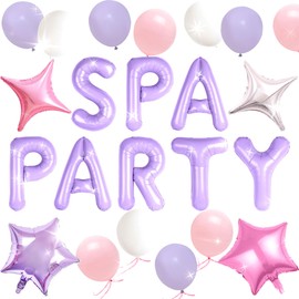 LaVenty Spa Party Decoration Cosmetics Party Supplies Girls Moon Star for Girls Party Decoration for Birthday Baby Shower Bridal Shower
