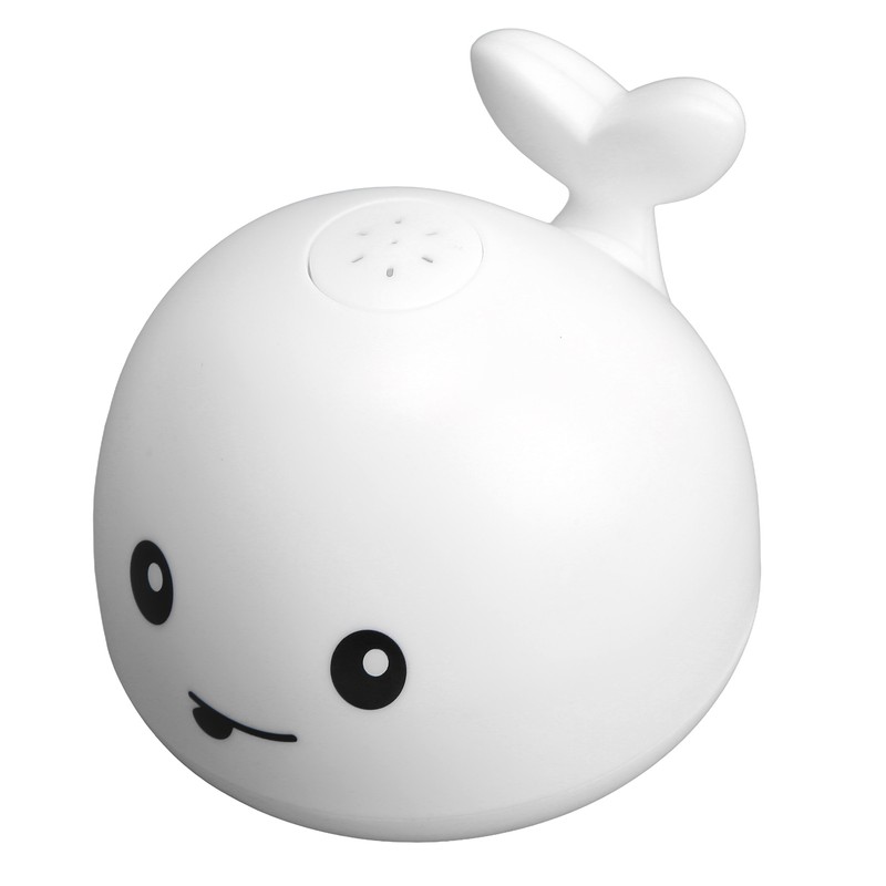 Whale Water Spray Toy White Induction Switch Floating Spraying Flashing