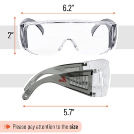 UNCO- Safety Goggles Over Glasses, Protective Goggles, Anti Fog, Work, Safety Glasses Over
