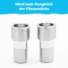 BLUMKRAFT 2 x M1/2" M3/4" Long Male Connector 15x21 (1/2)
