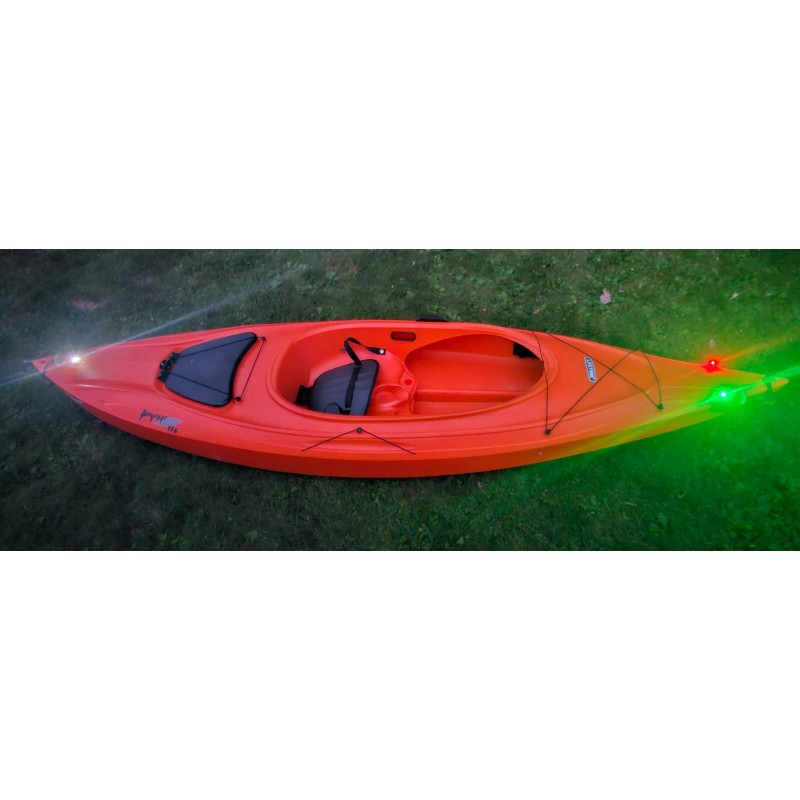 Codys3dOutdoors Navigation LED Lights, Kayak, canoe, Red, Green & White,