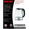 Better Chef Cordless Electric Glass Kettle | 7-Cup Borosilicate Glass