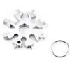 18-in-1 Multitool Stainless Steel Bicycle Multifunctional Tool, Snowflake Multi Tool
