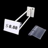 Baoswi Basket Labels Clip On,50PCS Clear Plastic Bin Clip Labels