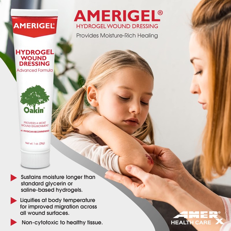 AMERIGEL - Bundle of 1oz Hydrogel Wound Dressing and 6oz
