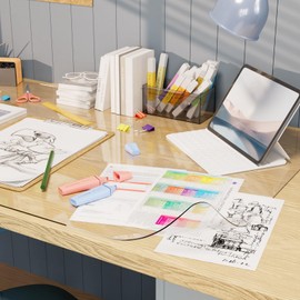 Clear Desk Mat, Desk Protector, Waterproof and Heat-Resistant PVC Round Edge Desk Pad with Non-Slip Backing, Suitable for Home and Office Multifunction Desk Mat, 13.78 x 23.62 Inches