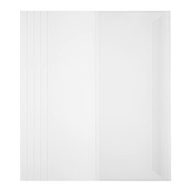 NUOBESTY Clear Note Book Film Protectors Plastic Textbook Covers Self Adhesive Reusable for Office Home 5pcs Plastic