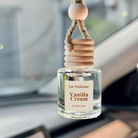 Car Air Freshener Hanging Diffuser, Liquid Fragrance Freshener for Cars & Vehicles, Long-Lasting Scent Eliminator:_Clear_Pistachio & Salty Caramel