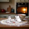 2 Pcs Silver Cookie Cutters Set Cat Dog Cookie Cutter