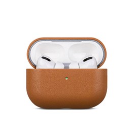 Haobobro Nappa Series Leather Case for AirPods Pro 2nd Generation (2022) - Handmade AirPods Pro 2 Leather Case - AirPods Pro 2 Leather Case - AirPods Pro 2 Protective Leather Case - Brown