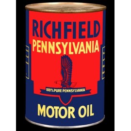 Atlantic Richfield Pennsylvania Motor Oil Metal Sign: LARGE SIZE 12 X 16 - Free Shipping