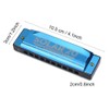 Key of C Harmonica, 10 Hole 20 Tone Blues Harmonica