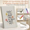 Planner 2026-2027, A4 Hardcover Weekly and Monthly Calendar Planner from