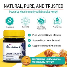 ManukaGuard - MEDICAL GRADE Throat Soother, 8+, MGO 200