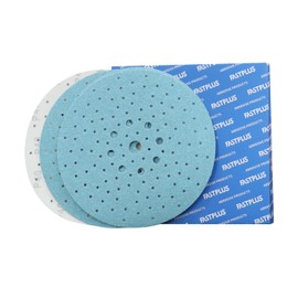 225mm Porous 180 Grit Sanding Discs Hook and Loop Sanding Disc 10 Pieces Blue Ceramic Sanding Discs Dust-Free Random Orbital Sandpaper for Automotive and Woodworking
