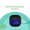 Bril UV-C Toothbrush Sanitizer, Portable Cleaner, Travel Cover, Magnetic Holder,
