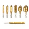 SZSL Chamfering Cutter, Chamfering, Countersunk Cutter, Set of 7, 6/8/9/12/16/19mm