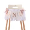 Rose Gold, Blush & White Highchair Banner - 1st Birthday