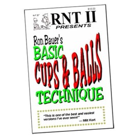 Murphy's Magic Supplies, Inc. Basic Cups & Balls Technique Book - Ron Bauer
