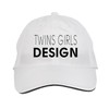 Makoroni - Twins Girls Design Hat Adjustable Cap, DesP22 White