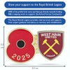 Royal British Legion West Ham United Poppy Football Pin 2025