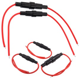 Fuse Holder 5pcs Inline Fuse Holder Screw Type Inline Fuse Holder Screw Type Fuse Box Fuse Car 22 AWG 5x20mm