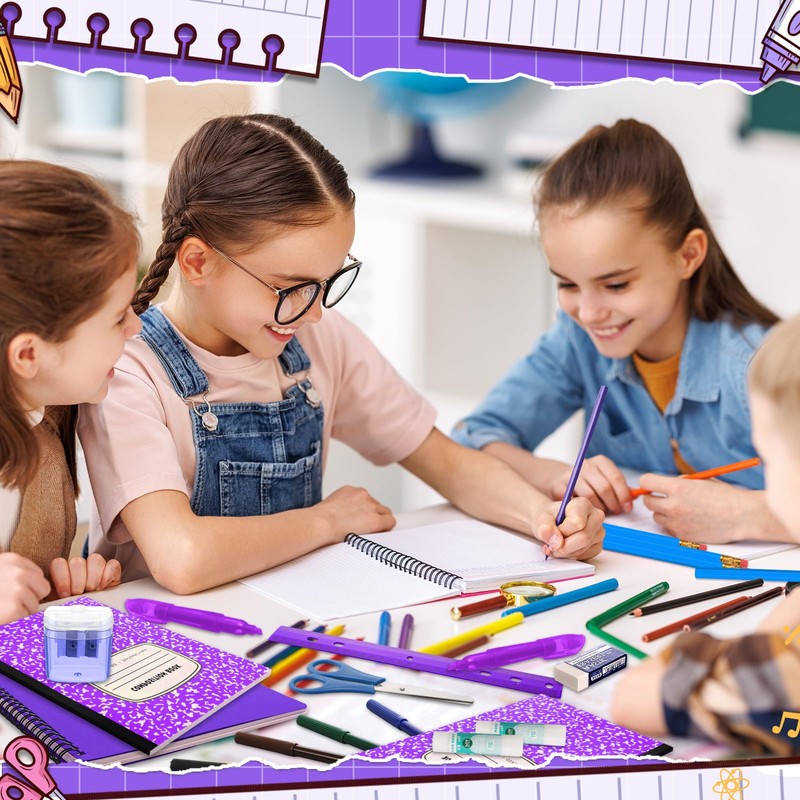 Gilprop 39 Pcs Back to Supplies Essentials Bundle Include Pencils