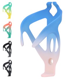 ROGTYO Bike Water Bottle Holder, Lightweight Bike Bottle Holder Universal Bicycle Bottle Cage Cycling Accessories for Road Mountain and Kids Bikes (Blue+Pink)