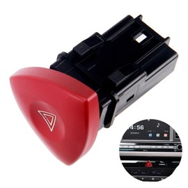 4-pin hazard switch, durable and reliable, improves vehicle safety, suitable for Renault models such as Master II, Trafic II, Vivaro, Movano and more, easy installation