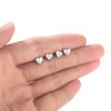 ChicSilver 925 Sterling Silver Heart Initial Stud Earrings for Women,