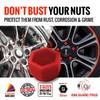 RimSavers Silicon Lug Nut Covers White 17mm | Flexible &