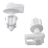 2 Pack White Toilet Seat Bolts Screws Plastic Nuts Set