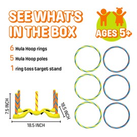 Wham-O Ring Toss Games for Kids and Adults, Indoor& Outdoor Fun Activities Games Set