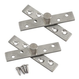 95mm Door Pivot Hinge Stainless Steel Up Down Shaft Hinge (2 Pieces)