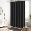 MitoVilla Extra Long Shower Curtain Liner, Black Shower Liner Fabric
