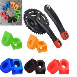 Bicycle Crank Arm Protector Cover 1 Pair Yellow GD06600 100ea