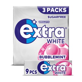 Extra Extra Bubblemint 9 Piece 3 Pack (3x20)
