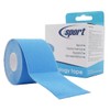 Sport Kinesiology Tape - Professional Physio Quality Rehabilitation Blue Wrap - Water Resistant, Breathable and Elasticated Support in Blue - Latex Free