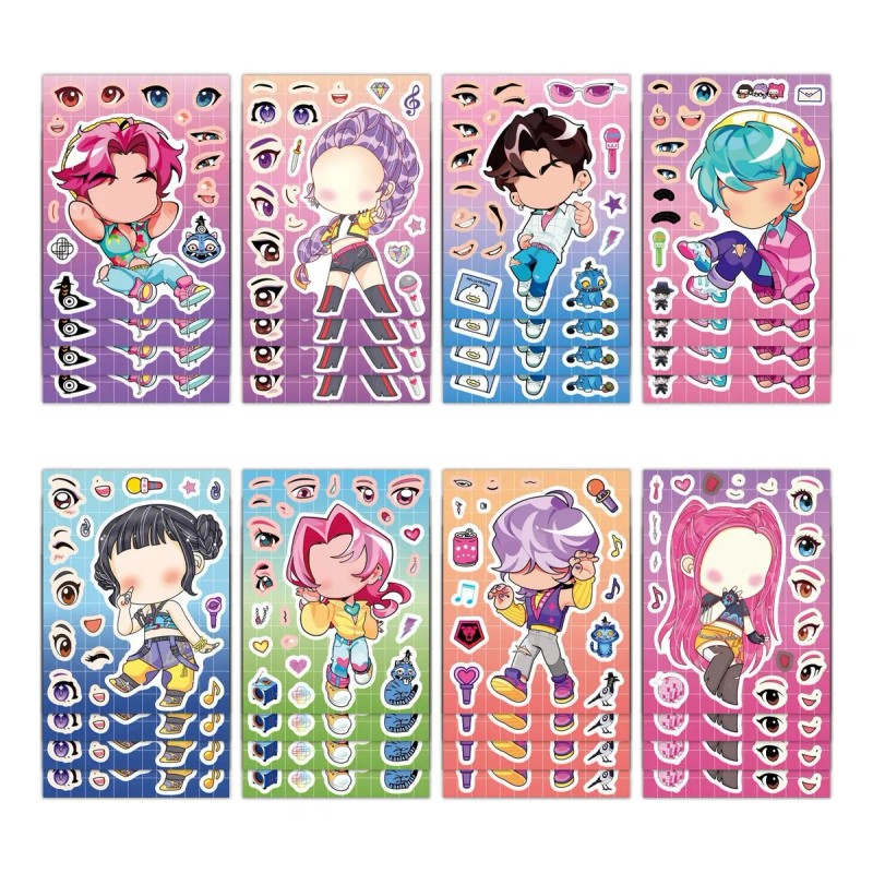 Pegatinas Decorativas Diy K-pop Demon Hunter, 16 Pieces