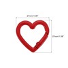 sourcing map 15Pcs Heart-Shaped Trigger Snap Clip Keyrings Spring Buckle
