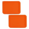 Sophico 3 Cup Rectangle Silicone Storage Cover Lids Replacement for