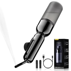 ESSAGER Portable Bidet for Travel, Foldable & Rechargeable Handheld Sprayer–Waterproof with 2 Pressure Modes, 350ml Expandable Bottle for Women, Men, Baby, Postpartum & Personal Hygiene(Black)