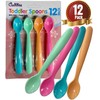 12 Pack Baby WEANING Feeding Spoons BPA Free Plastic Long