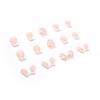 Press on Nails Square French Tip 24Pcs Glossy Full Cover